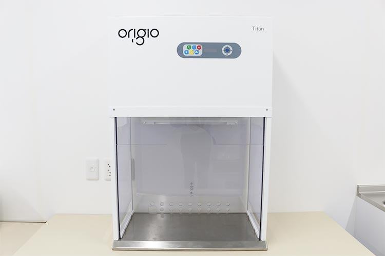 垂直気流式クリーンベンチ実体顕微鏡埋込モデル